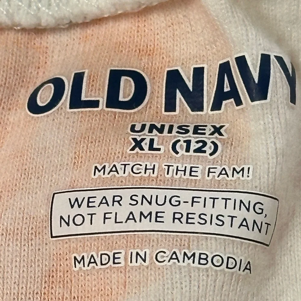 Old Navy‎ kids unisex extra large (12) snug fit pajama set pumpkin patch print